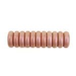 Silicone beads mini abacus 12 x 4 mm caffe latte pearl pacifier cord teething ring wholesale