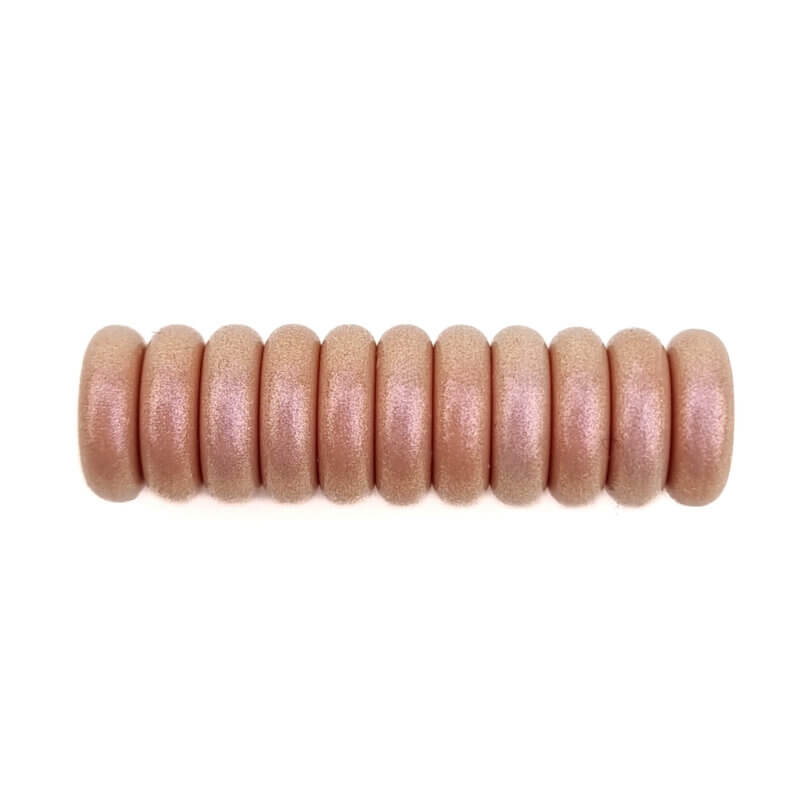 Siliconen kralen mini abacus 12 x 4 mm caffe latte parel speenkoord bijtring groothandel