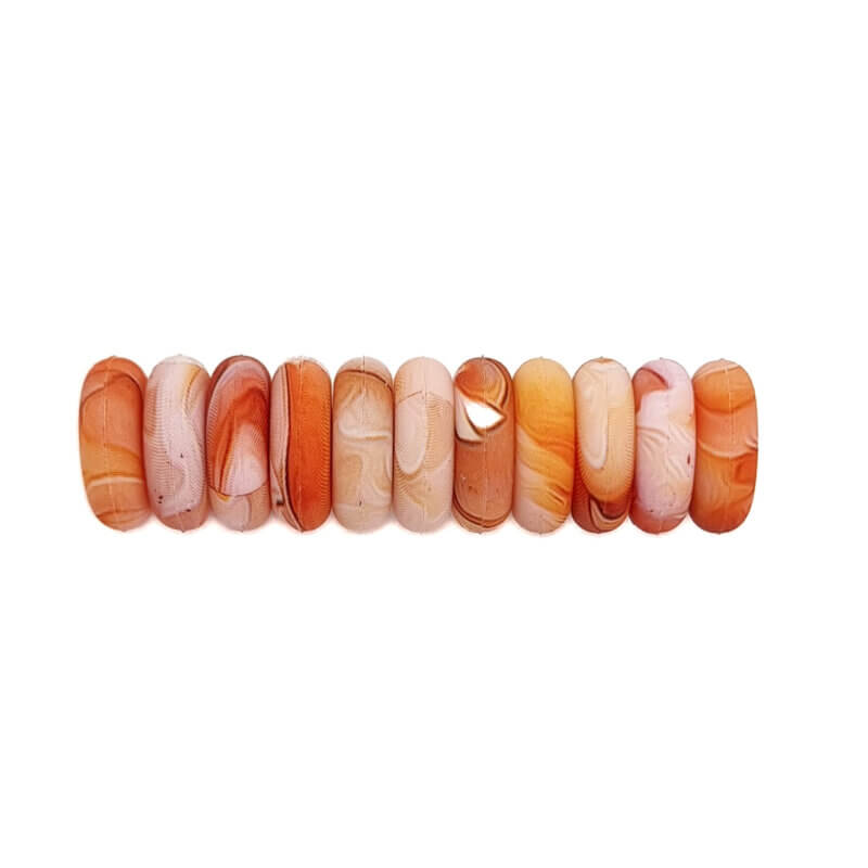 Siliconen kralen mini abacus 12 x 4 mm birds of paradise print speenkoord bijtring groothandel