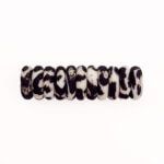Silicone beads mini abacus 12 x 4 mm panther print pacifier cord teething ring wholesale