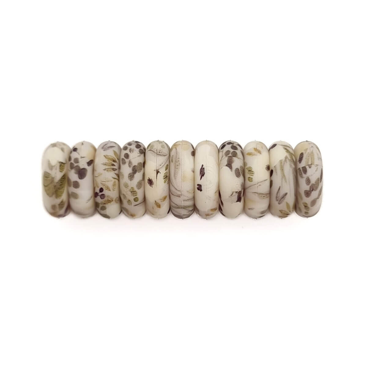 Silikonperlen Mini Abakus 12 x 4 mm Seegras Schnuller Schnur Beißring Großhandel