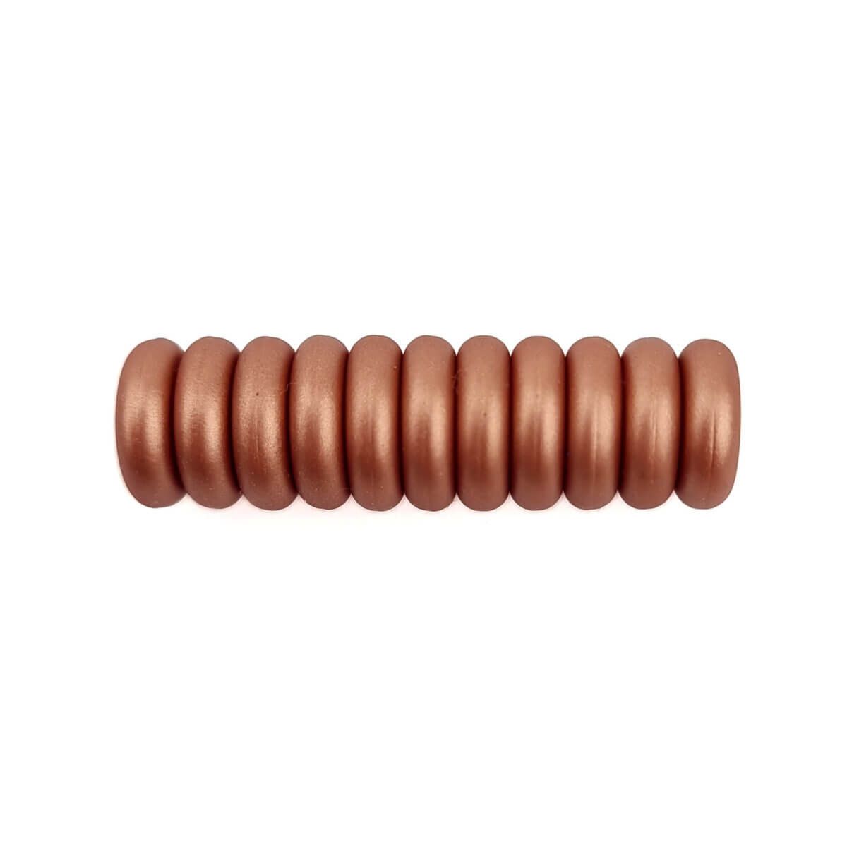 Silikonperlen Mini Abakus 12 x 4 mm Kupfer Nugget Schnuller Schnur Beißring Großhandel