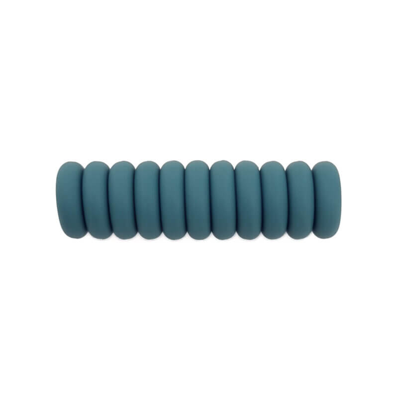 Siliconen kralen mini abacus 12 x 4 mm fluoriet speenkoord bijtring groothandel