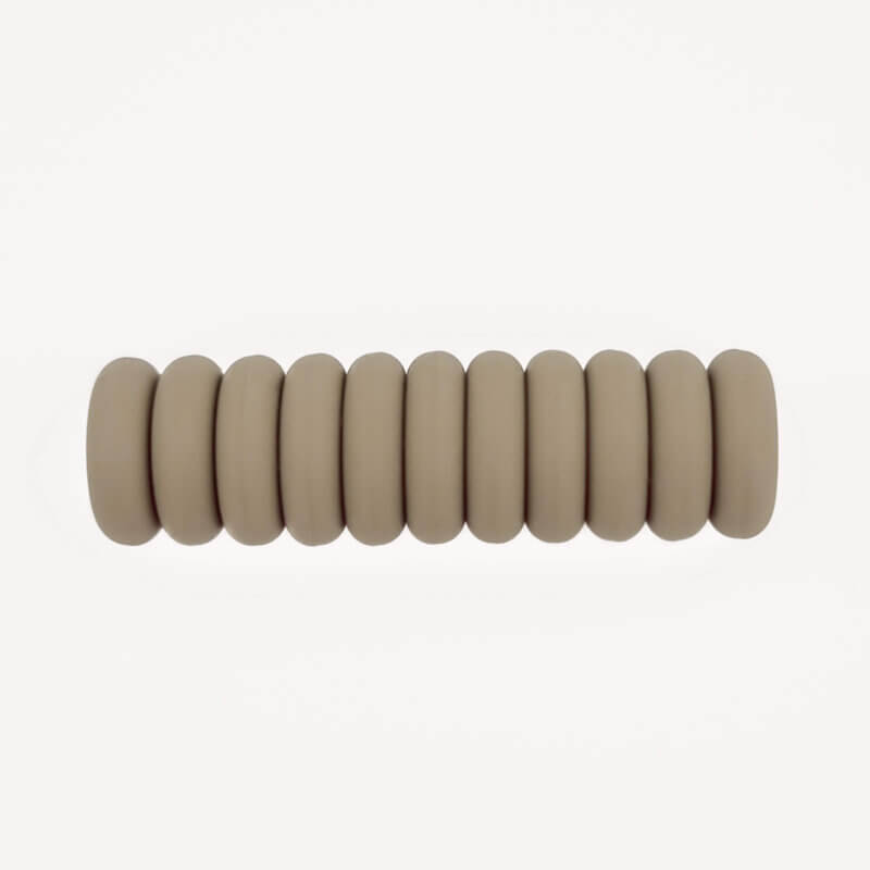 Siliconen kralen mini abacus 12 x 4 mm green tea speenkoord bijtring groothandel