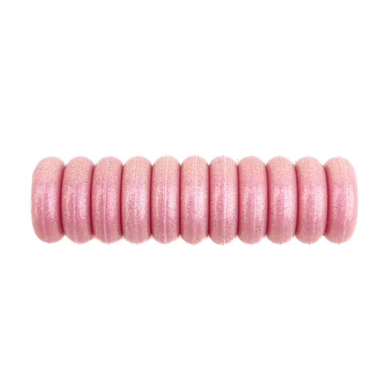 Siliconen kralen mini abacus 12 x 4 mm framboos roze parel speenkoord bijtring groothandel