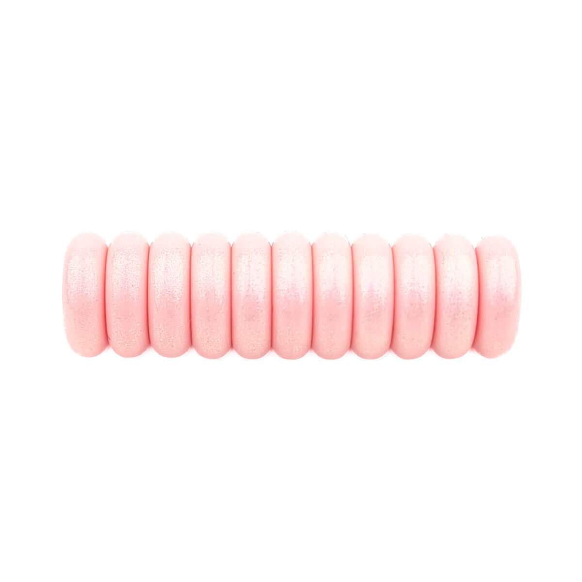 Silicone beads mini abacus 12 x 4 mm peach pink pearl pacifier cord teething ring wholesale