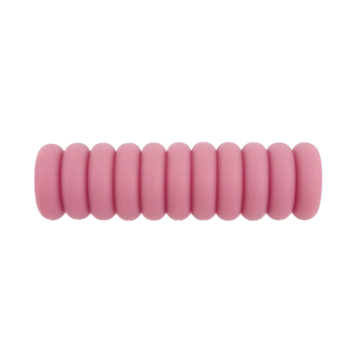Siliconen kralen mini abacus 12 x 4 mm framboos speenkoord bijtring groothandel