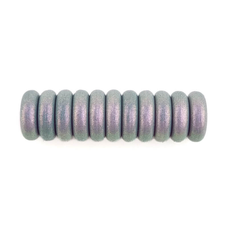 Silicone beads mini abacus 12 x 4 mm sage green pearl pacifier cord teething ring wholesale