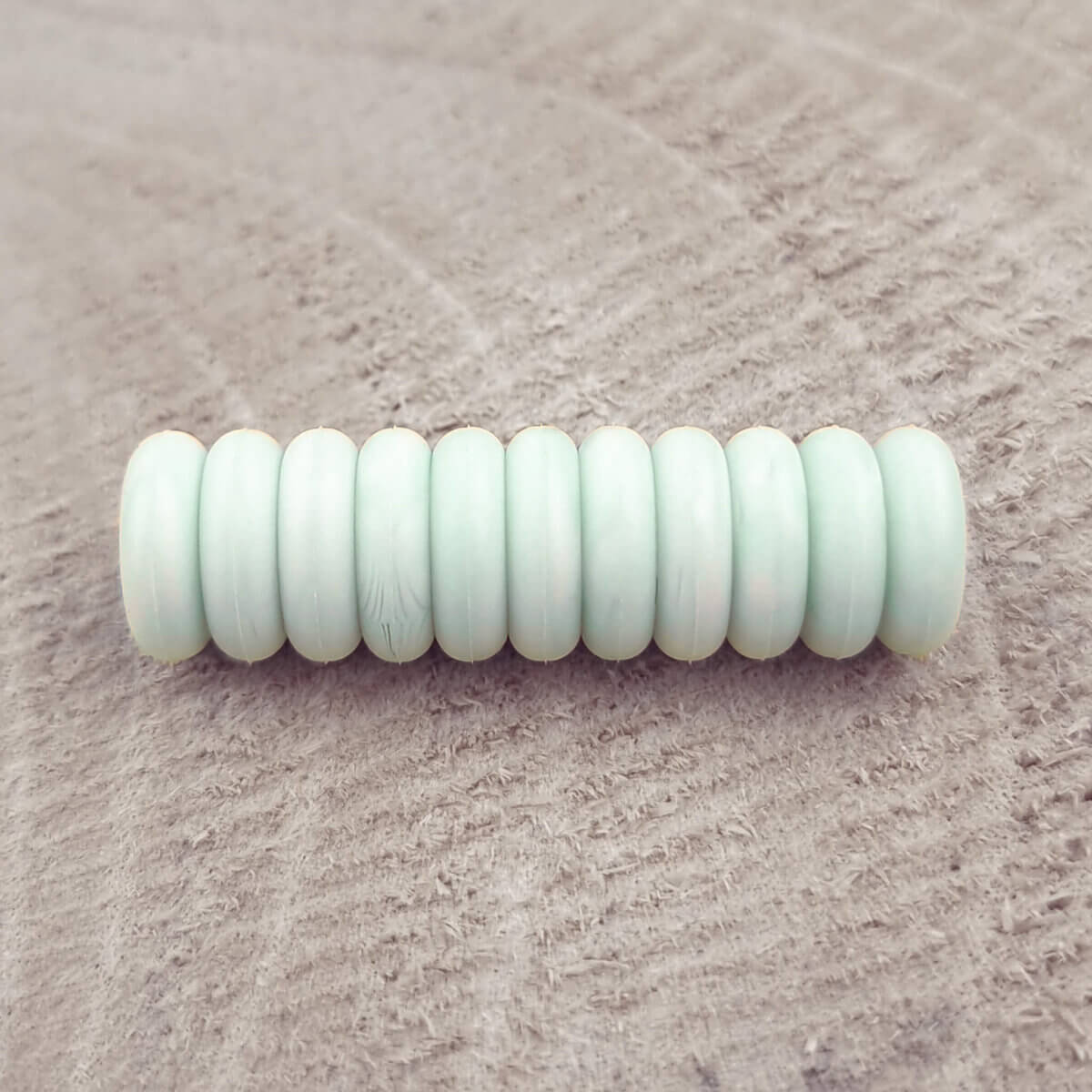 Silikon Perlen Mini Abakus Marmor Licht Minze Großhandel bpa frei Schnuller Schnur Beißring
