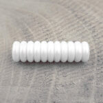 Silicone beads Mini Abacus white pearl print wholesale bpa free pacifier cord teething ring