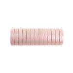 Silicone beads mini circlet 14 x 3 mm pale rose pearl print pacifier cord teething ring wholesale