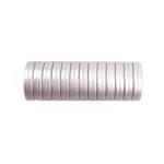 Silicone beads mini circlet 14 x 3 mm silver nugget print pacifier cord teething ring wholesale