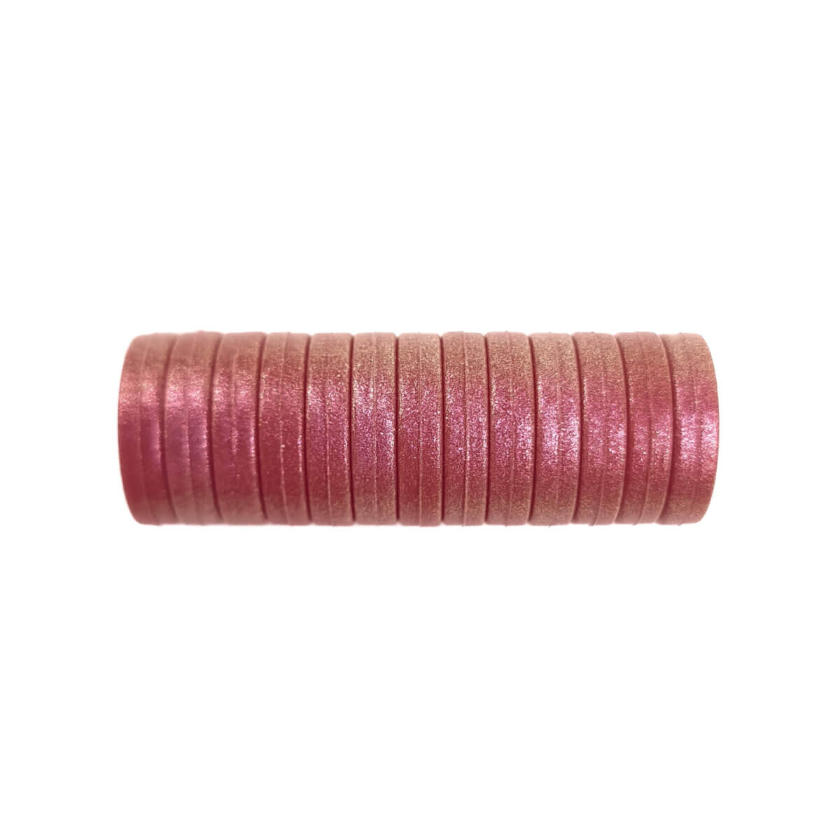 Siliconen kralen mini circlet 14 x 3 mm roest rood parel print speenkoord bijtring groothandel
