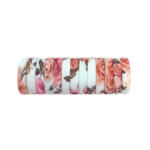 Siliconen kralen mini circlet 14 x 3 mm rock 'n roses print speenkoord bijtring groothandel