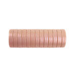 Siliconen kralen mini circlet 14 x 3 mm caffe latte parel print speenkoord bijtring groothandel