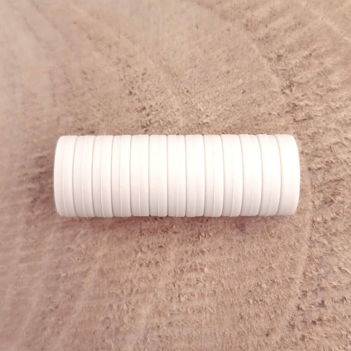 Silikonperlen Mini Zirkel 14 x 3 mm Kokosschnur Schnuller Beißring Großhandel