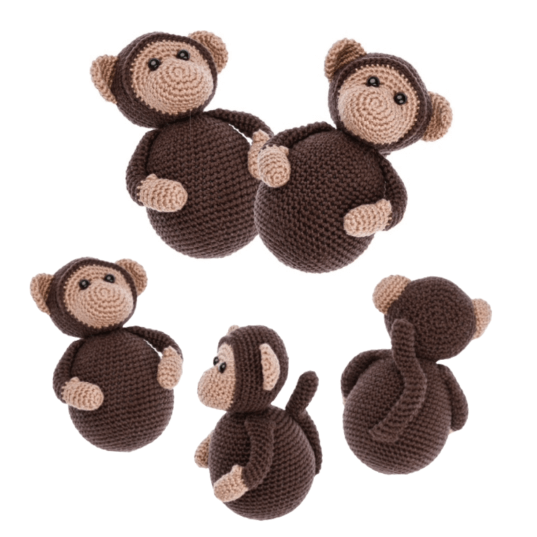 Tumbler Monkey Rosanne Briggeman Knufl Yarn Kit Supplies DIY