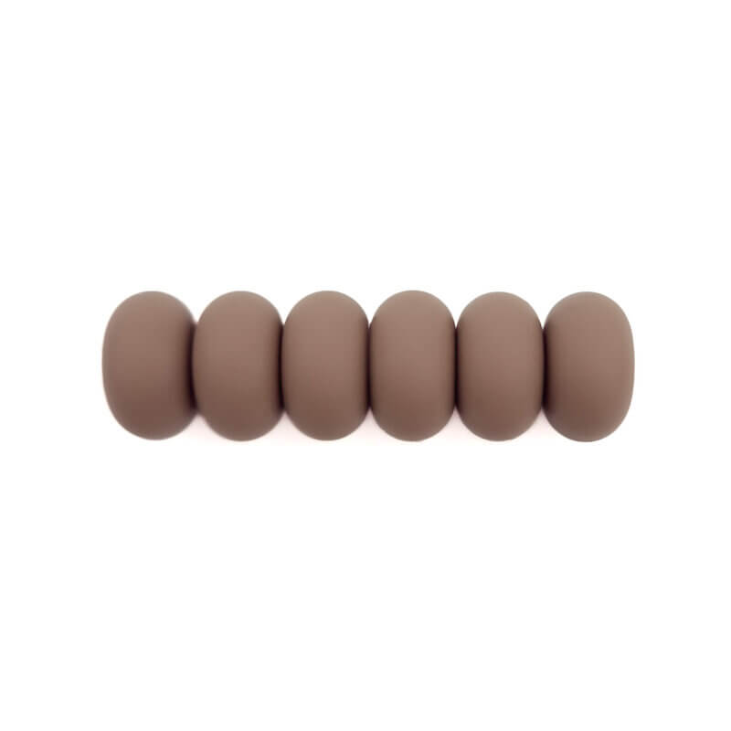 Siliconen kralen - Abacus - 14 mm - Hazelnoot