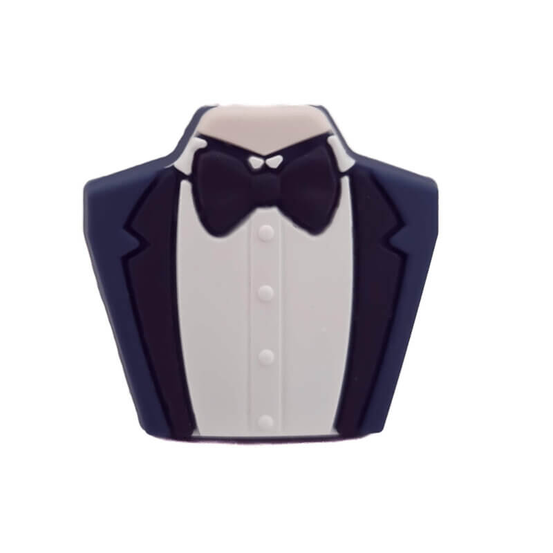 Silikonperlen - Lucky doll - Herrenanzug/Kostüm - Astilbe/Matte Navy