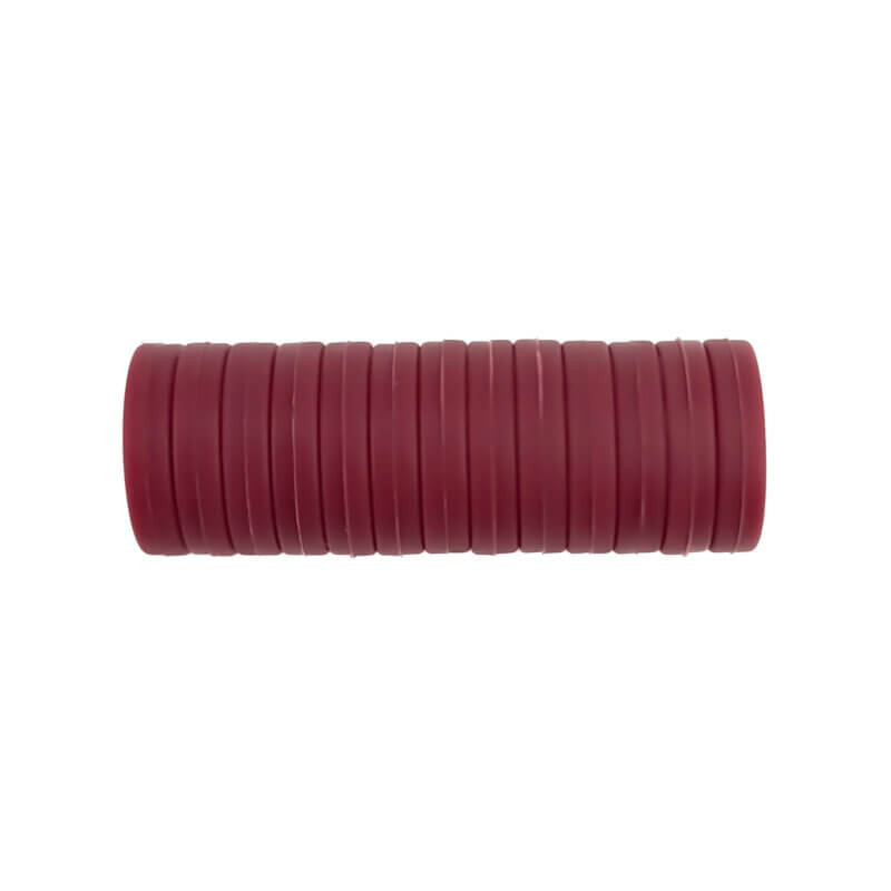 Siliconen kralen - Mini Circlet - 14 x 3 mm - Burgundy