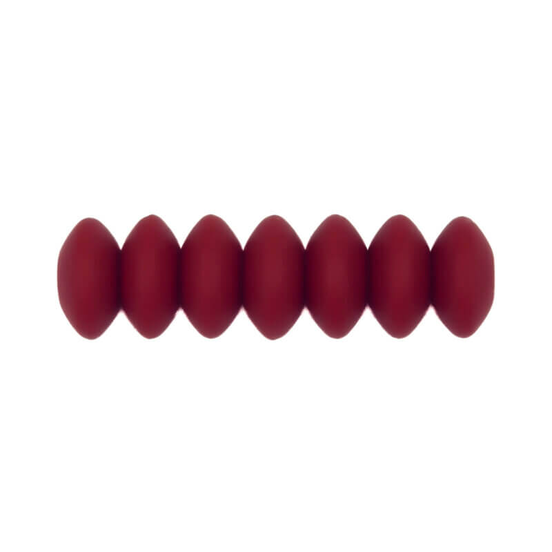 Siliconen kralen - Ovaal - 12 mm - Wijn Rood