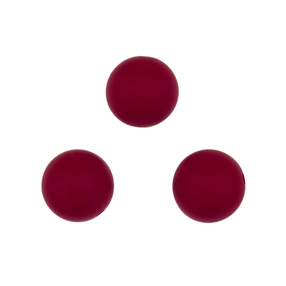 Kleur: Wijn Rood Formaat: 6 mm Type: Bulkbag, 50 stuks, Rond Jootjes Haakcadeautjes