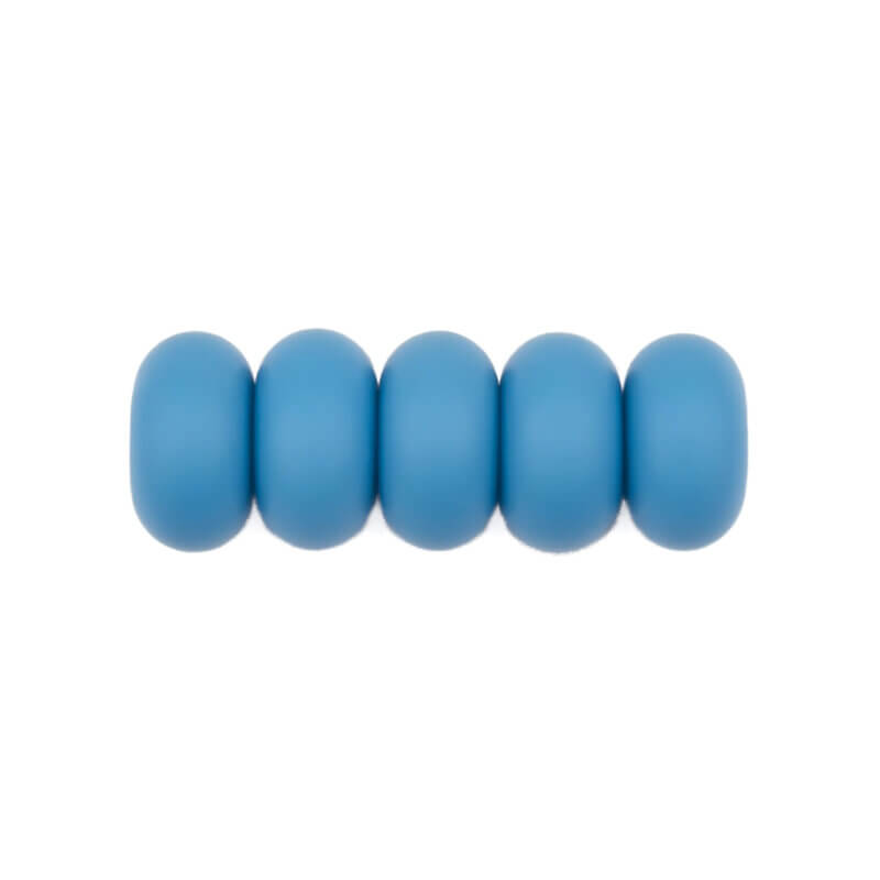 Silicone beads - Abacus - 14 mm - Iris Blue
