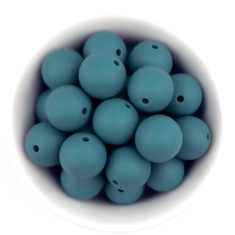 Silicone beads 9 mm - Round - Fluorite