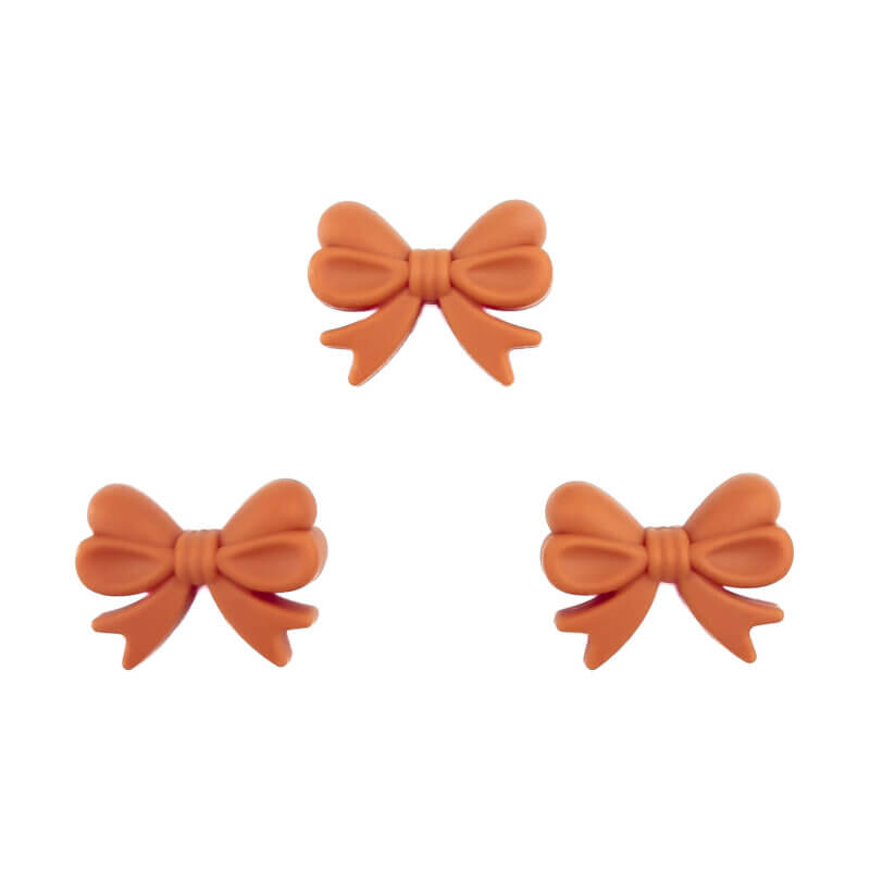 Siliconen kralen - Strik  - Verticaal Rijggat - Terracotta
