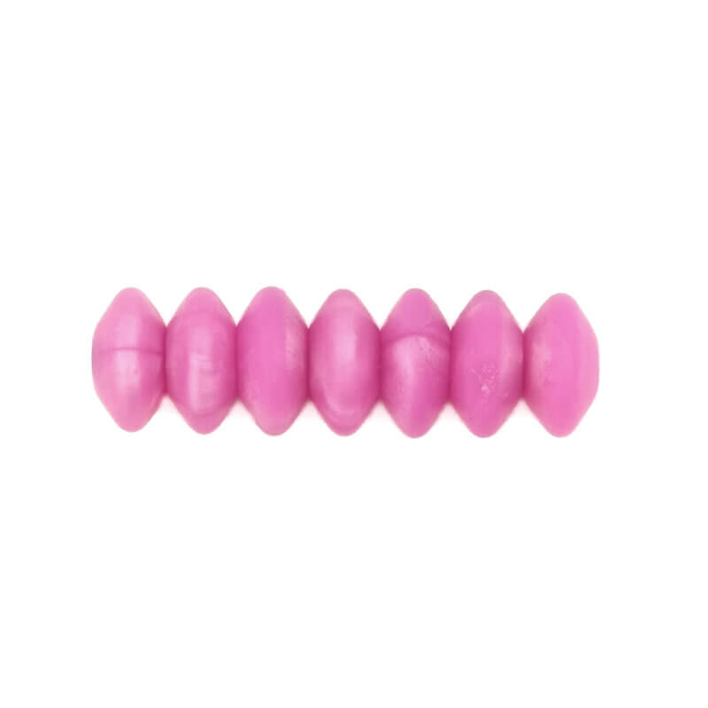 Siliconen kralen - Ovaal - 12 mm - Metallic Magenta