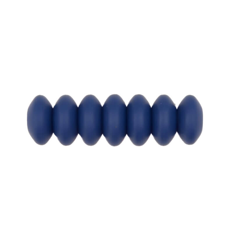 Siliconen kralen - Ovaal - 12 mm - Mat Navy