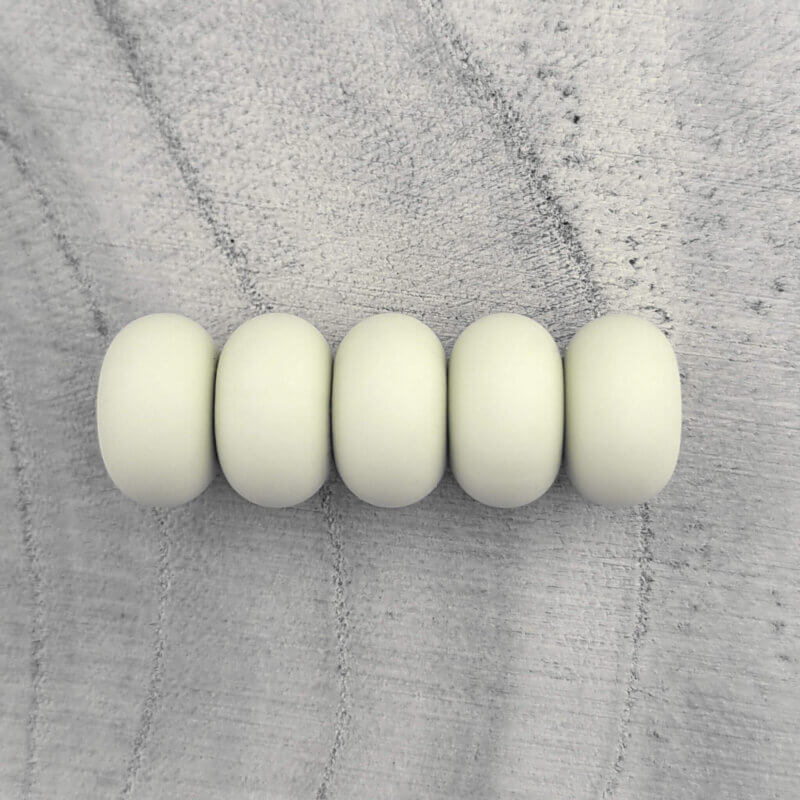 Silicone beads - Abacus - 14 mm - Aloe