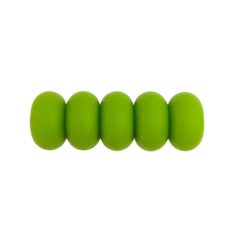 Silicone beads - Abacus - 14 mm - Parrot green