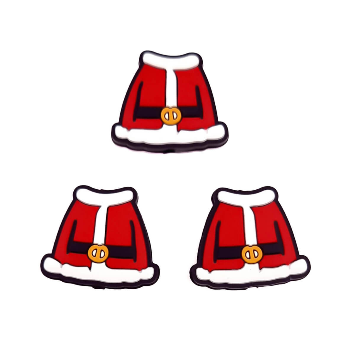 Siliconen kralen kerstman kerstoutfit kerst bpa vrij groothandel sleutelhanger kerst hanger zelf maken DIY