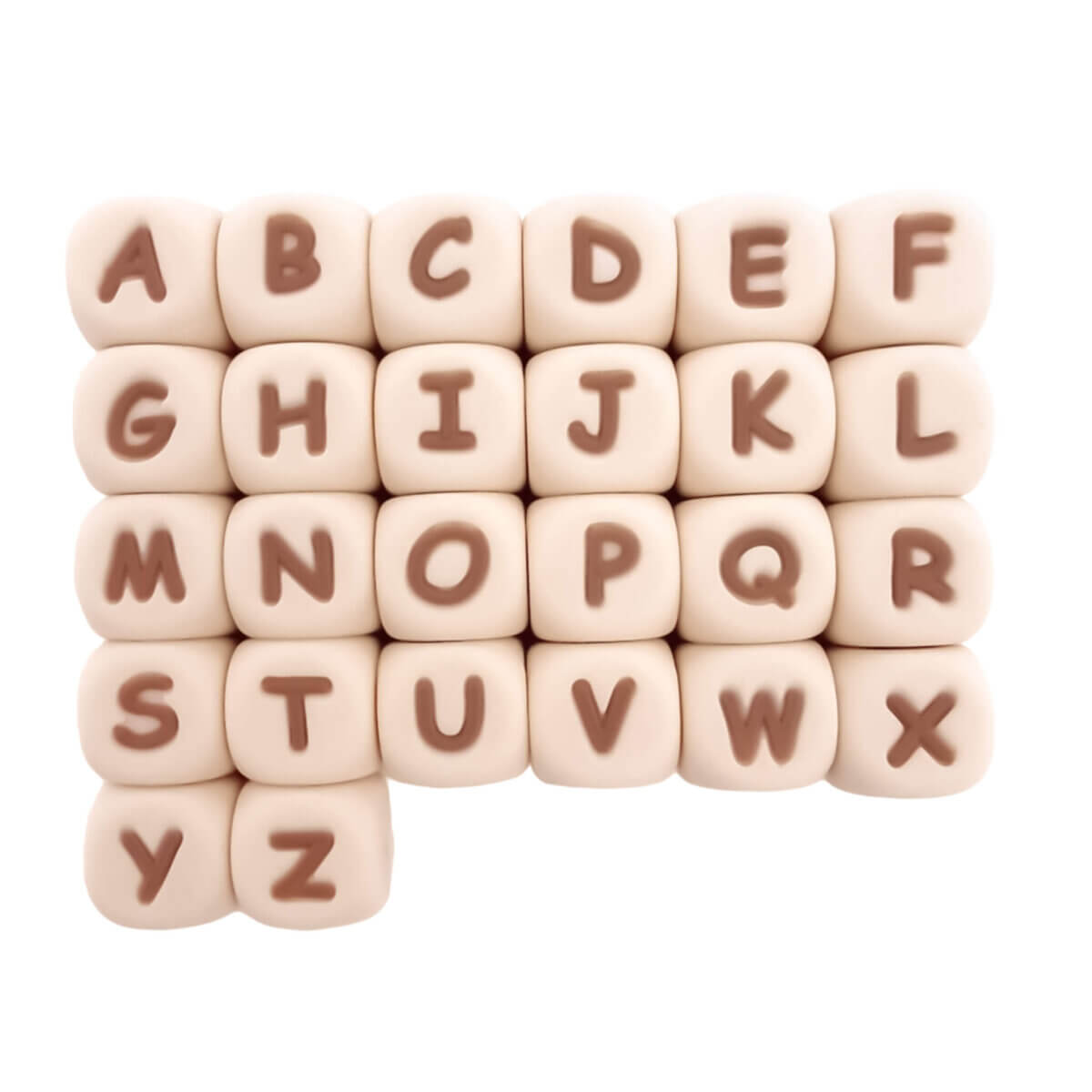 <ul> <li>Variante : perles en silicone avec les lettres A à Z.</li> <li>Perles en silicone ivoire avec lettres en chocolat au lait</li> <li>Perles de lettres en silicone, alphabet complet.</li> <li>Sans BPA, phtalate, PVC, plomb ni toxines.</li> <li>Vendu à l'unité.</li> <li>Perles carrées en silicone avec lettres, 12 mm x 12 mm.</li> <li>Les lettres sont horizontales (les trous vont de gauche à droite).</li> <li>Les quatre autres faces contiennent toutes la lettre choisie.</li> <li>Les perles sont lavables au lave-vaisselle.</li> <li>Frais pour les poussées dentaires.</li> <li>Parfait pour le cordon de la tétine, le porte-clés, l'anneau de dentition et plus encore.</li>
</ul> Jootjes Haakcadeautjes