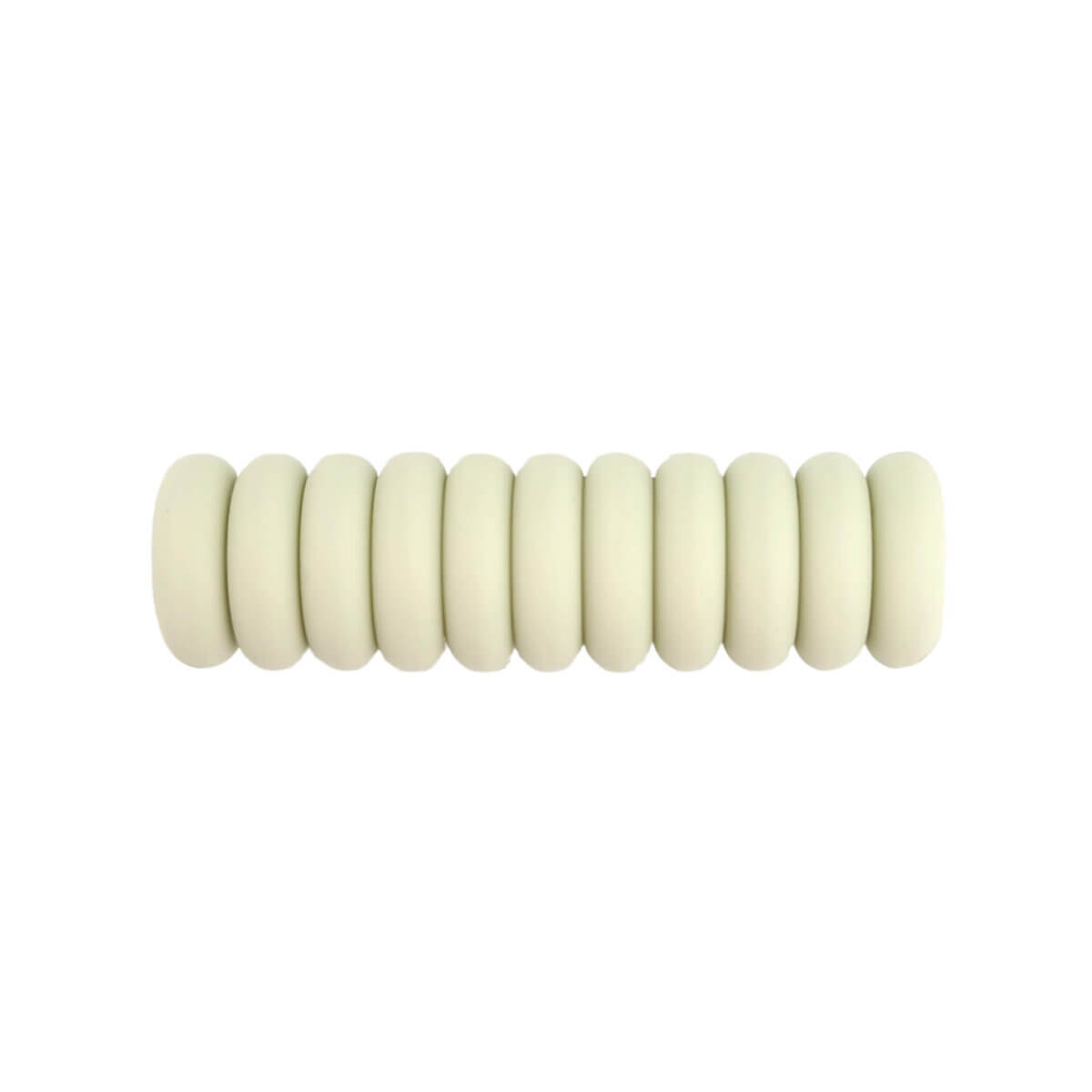 Color: Aloe - Type: Silicone Beads Mini Abacus
- Size: 12x4 mm
- Established design by Jootjes Haakcadeautjes, registered design.
- Sold individually, nowhere cheaper
- BPA-, Phthalates-, Lead-, PVC- and Poison-free
- Suitable for CE certified end product
- Medical grade silicone beads
- Chillable in the refrigerator
- Dishwasher safe Jootjes Haakcadeautjes