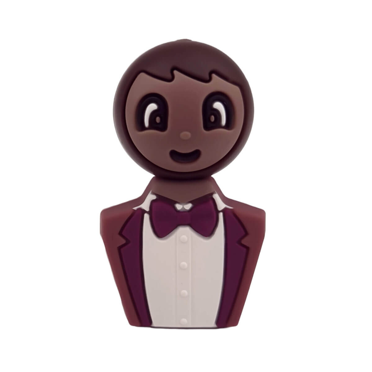 Exclusief bij Jootjes Haakcadeautjes: - Kleur: Mannen Pak/Kostuum - Brownie/Berry/Burgundy - Type: Siliconen kralen - Kleur Pak/Kostuum: Brownie/Berry Burgundy - Formaat: 21,5 x 23 mm - Geregistreerd Design van Jootjes® - Verkocht per stuk, nergens goedkoper - BPA-, Ftalaten-, Lood-, PVC- en Gif-vrij - Geschikt voor CE-gecertificeerd eind product - Medische kwaliteit siliconen kralen - Koelbaar in de koelkast - Vaatwasser bestendig Jootjes Haakcadeautjes