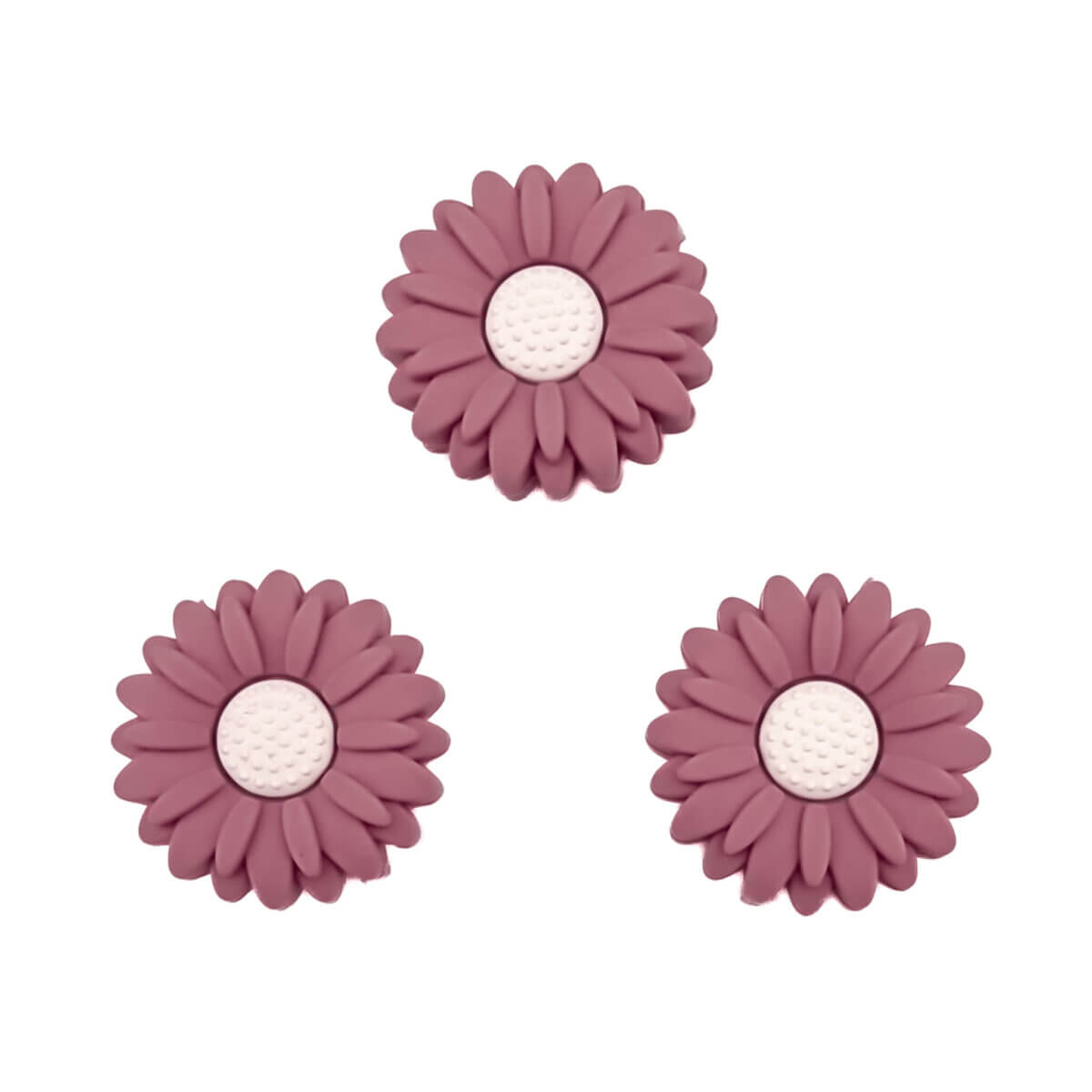 Variante: Blüte -30 mm - Dunkelrosa/Kokosnuss Hergestellt aus BPA-freiem Silikon. Völlig frei von schädlichen Chemikalien, wie es die europäischen Prüfkriterien EN-71 vorschreiben, und daher 100% kindersicher. Für weitere Informationen über die Verwendung,
lesen Sie unten auf der Seite. Jootjes Haakcadeautjes