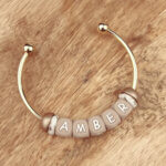 Bracelet fileté cadeau personnalisé fête des mères grand-mère maman amie collègue cadeau exemple