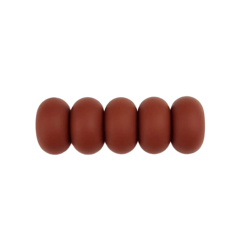 Siliconen kralen - Abacus - 14 mm - Kastanje Bruin