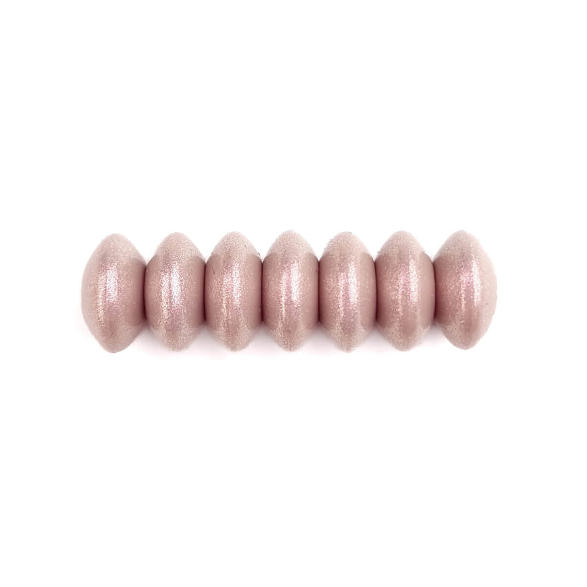 silicone beads pale rose pearl print wholesale baby safe