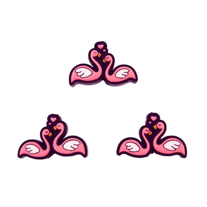 Siliconen kralen - Flamingo Love
