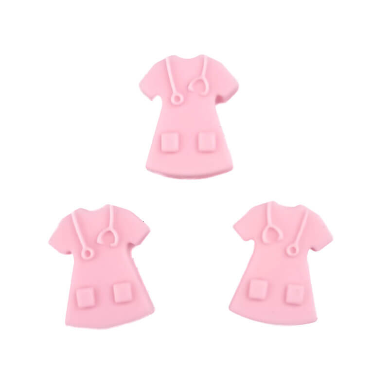Siliconen kralen - Verpleegsters - Uniform - Perzik Roze