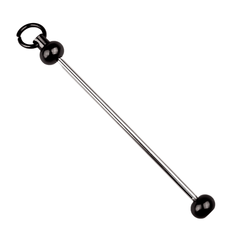 Rijgbare hanger - Staafje - Zwart