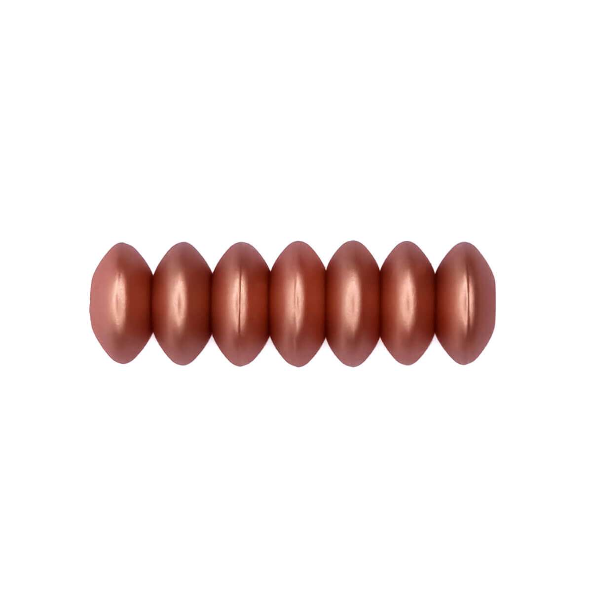 Silikonperlen Kupfer Nugget oval 12 mm rund Großhandel Baby sicher