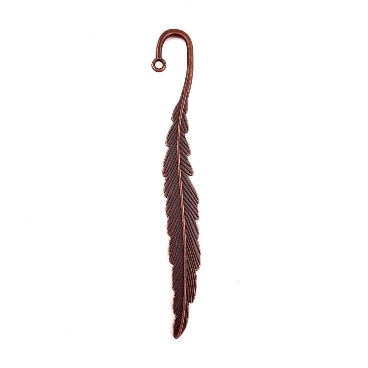 Marque-page plume bronze pour perles rangées pendentif booktok bookhanger make it yourself