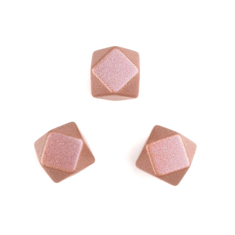 Silicone caffe latte pearl print