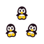 Pinguïn met voetjes