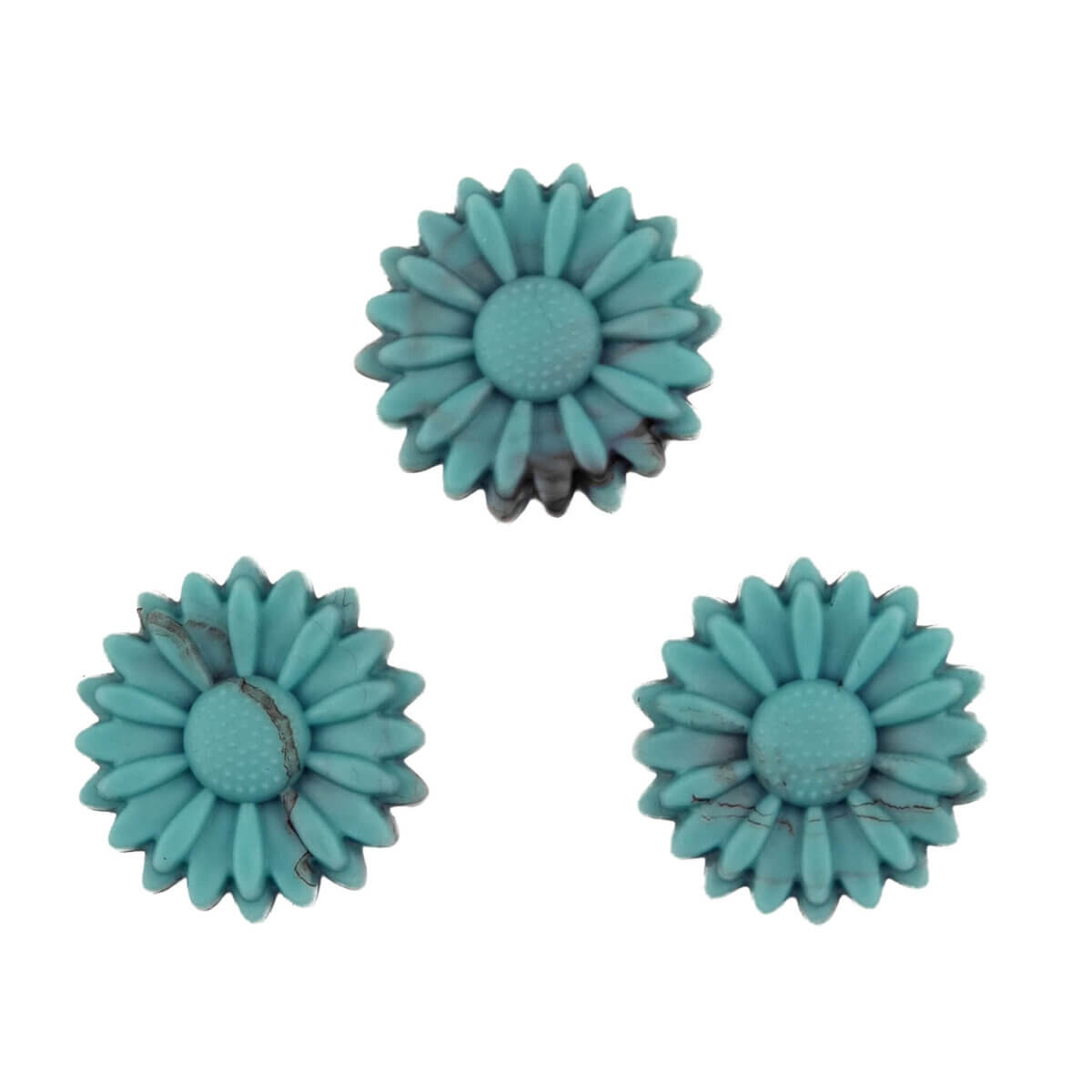 Variante: Blume - 22 mm - Marmortürkis Hergestellt aus BPA-freiem Silikon. Völlig frei von schädlichen Chemikalien, wie es die europäischen Prüfkriterien EN-71 vorschreiben, und daher 100% kindersicher. Für weitere Informationen über die Verwendung,
lesen Sie unten auf der Seite. Jootjes Haakcadeautjes