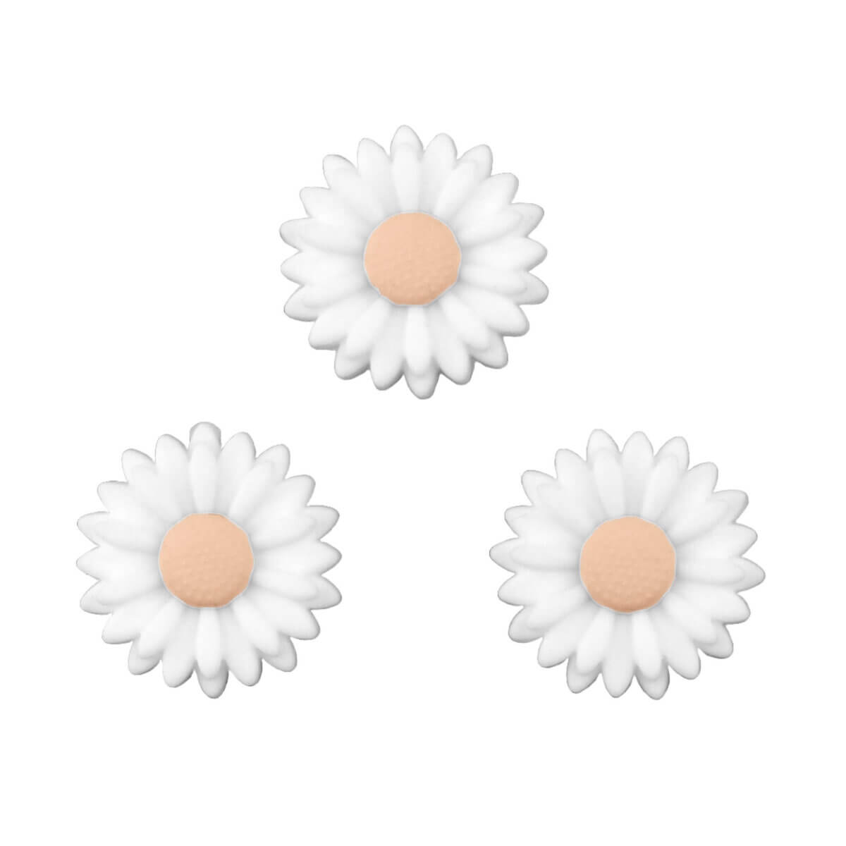 Variant: Flower - 22 mm - White / Ivory Made of BPA-free silicone. Completely free of harmful chemicals as prescribed in the EN-71 European test criteria and therefore 100% child safe. For more information on usage,
read at the bottom of the page. Jootjes Haakcadeautjes